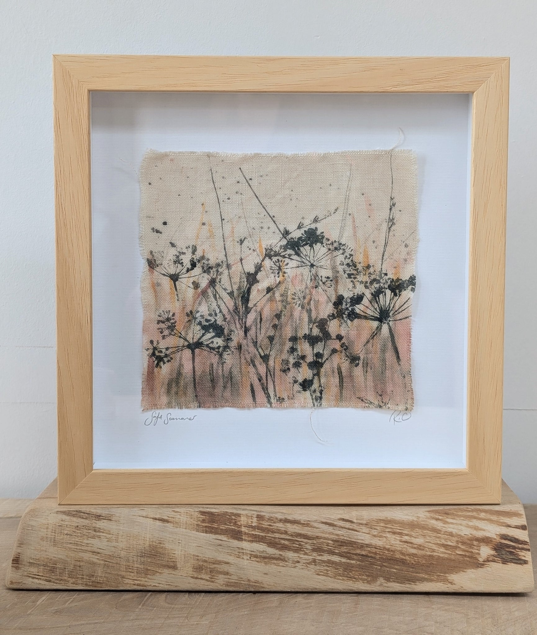 Soft Summer Original Artwork on Irish Linen